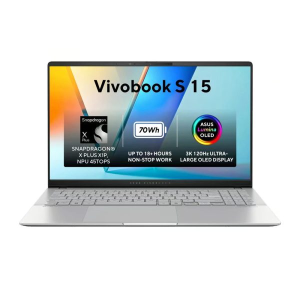 ASUS VIVOBOOK S15 15,6 OLED 3K CPU Snapdragon X Plus  512 GB SSD 16gb DDR5 RAM